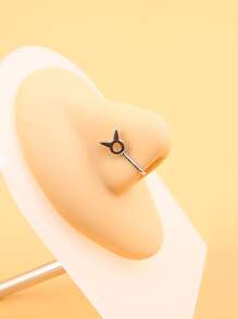 Cuff de nariz Tauro símbolo - Plateado - Ver 1