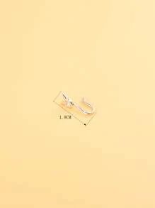 Cuff de nariz Tauro símbolo - Plateado - Ver 3