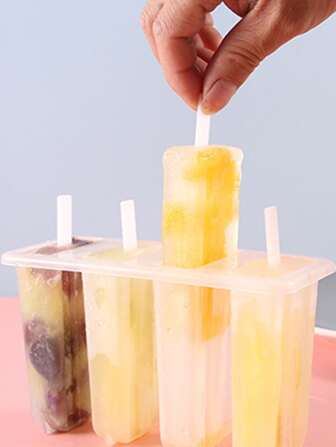 1入組透明冰棒簡約塑膠冰棒模具