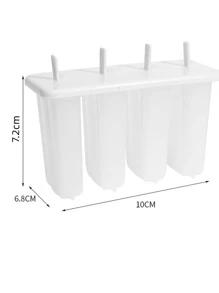 1入組透明冰棒簡約塑膠冰棒模具
