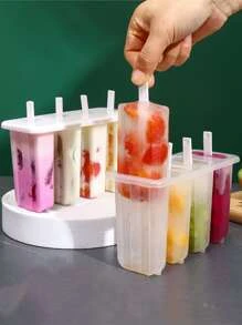 1入組透明冰棒簡約塑膠冰棒模具
