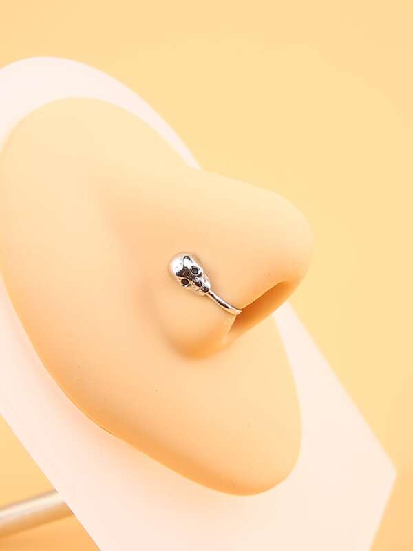 Skull Decor Nose Cuff SHEIN USA
