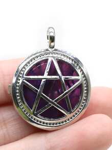 星星紫晶細節開口小盒DIY首飾配件 - 紫色 - 查看 1