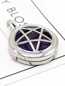 星星紫晶細節開口小盒DIY首飾配件 - 紫色 - 查看 2