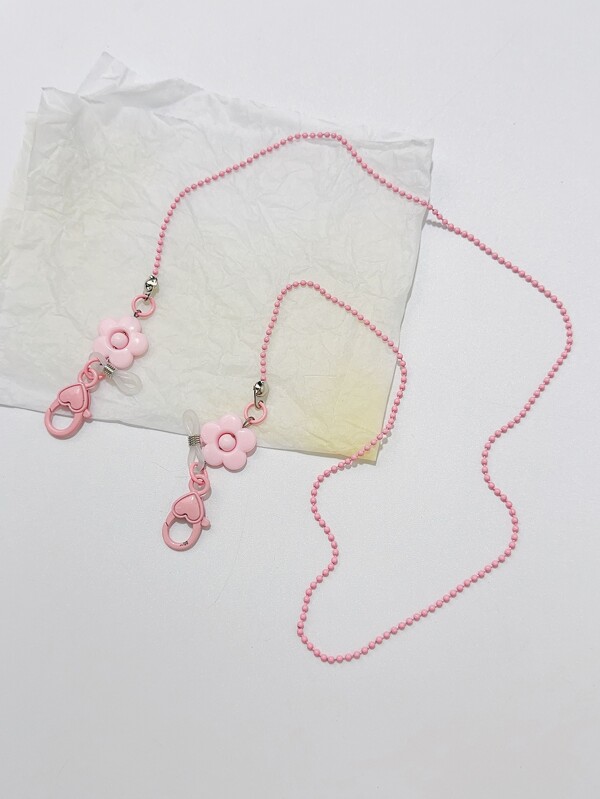 Heart & Flower Decor Face Covering Chain
