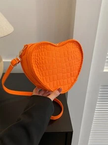 Túi Crossbody Nữ Có thể điều chỉnh được Mốt - trái cam - Xem 1