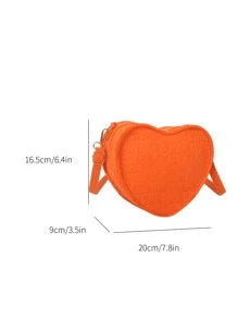 Túi Crossbody Nữ Có thể điều chỉnh được Mốt - trái cam - Xem 3