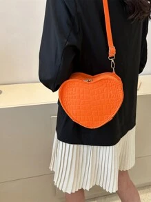 Túi Crossbody Nữ Có thể điều chỉnh được Mốt - trái cam - Xem 4