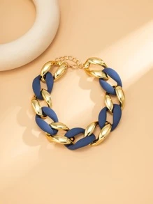 Dây chuyền hai tông màu - Màu xanh lam - Xem 3