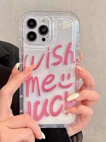 Ốp điện thoại trong suốt hình chữ cái - Nhiều màu - Xem 2