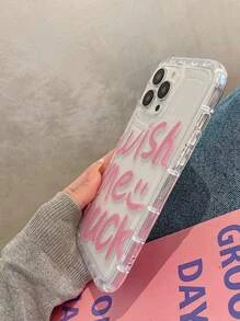 Ốp điện thoại trong suốt hình chữ cái - Nhiều màu - Xem 4