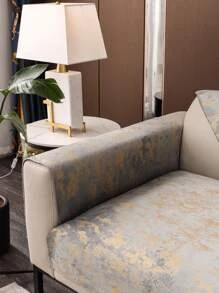 1個金色燙印沙發套(不帶靠背和扶手) - 灰色 - 查看 3