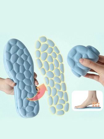 藍色的幾何樣式鞋墊適用於競技和平底鞋