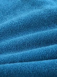 QIBHI 1PC Thêu Chi Tiết Khăn Tắm, Khăn Vải Cho Phòng Tắm, Phòng Tập Gym, Khách Sạn - Màu xanh lam - Xem 4