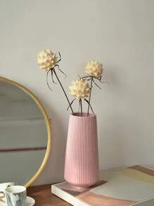1入組塑膠花瓶適用於花卉和家居裝飾 - 粉色 - 查看 1
