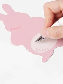 10 piezas/set Bolsa de embalaje caramelo dibujos animados lindo con diseño de conejo para casa - Rosa - Ver 4