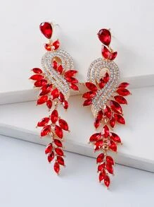 juran Bông tai lủng lẳng - Đỏ - Xem 4