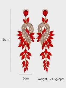 juran Bông tai lủng lẳng - Đỏ - Xem 3