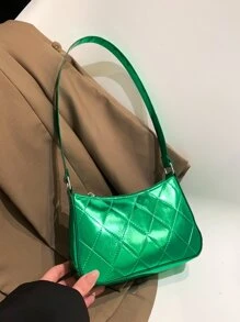 迷你金屬質感流浪包 - 綠色 - 查看 6