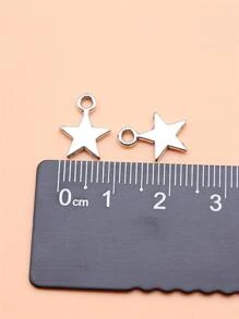 40入組/套星星DIY吊墜 - Ancient Silver - 查看 2