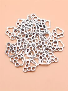 30pcs Dog Paw Shaped DIY Jewelry Pendant