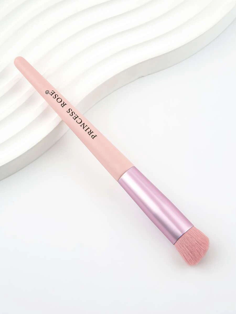 Princess Rose 1 Cọ Đánh Kem Nền Cho Trang Điểm Dạng Lỏng Cọ Trang Điểm Chuyên Nghiệp Cọ Che Khuyết Điểm Cọ Phấn Má Hồng Phấn Tạo Màu Du Lịch Buffing Contour Stippling Face Blush Concealer Cọ Trộn Chất Lỏng - Hồng - Xem 1