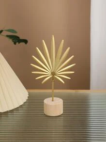 1pc Iron Decoration Craft, Creative Leaf Design Decoration Object For Home Best Gifts Rama Decoration Birthday Graduation - Multicolor - View 2