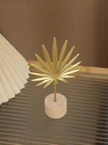 1pc Iron Decoration Craft, Creative Leaf Design Decoration Object For Home Best Gifts Rama Decoration Birthday Graduation - Multicolor - View 4