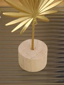 1pc Iron Decoration Craft, Creative Leaf Design Decoration Object For Home Best Gifts Rama Decoration Birthday Graduation - Multicolor - View 5