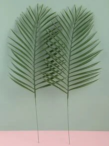 1 Nhựa Cây Nhân Tạo, Lá Nhân Tạo Trang Trí Tối Giản Cho Gia Đình, Tiệc - màu xanh lá - Xem 2