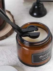 1入組不銹鋼蠟燭滅火器,黑色燭芯修剪器