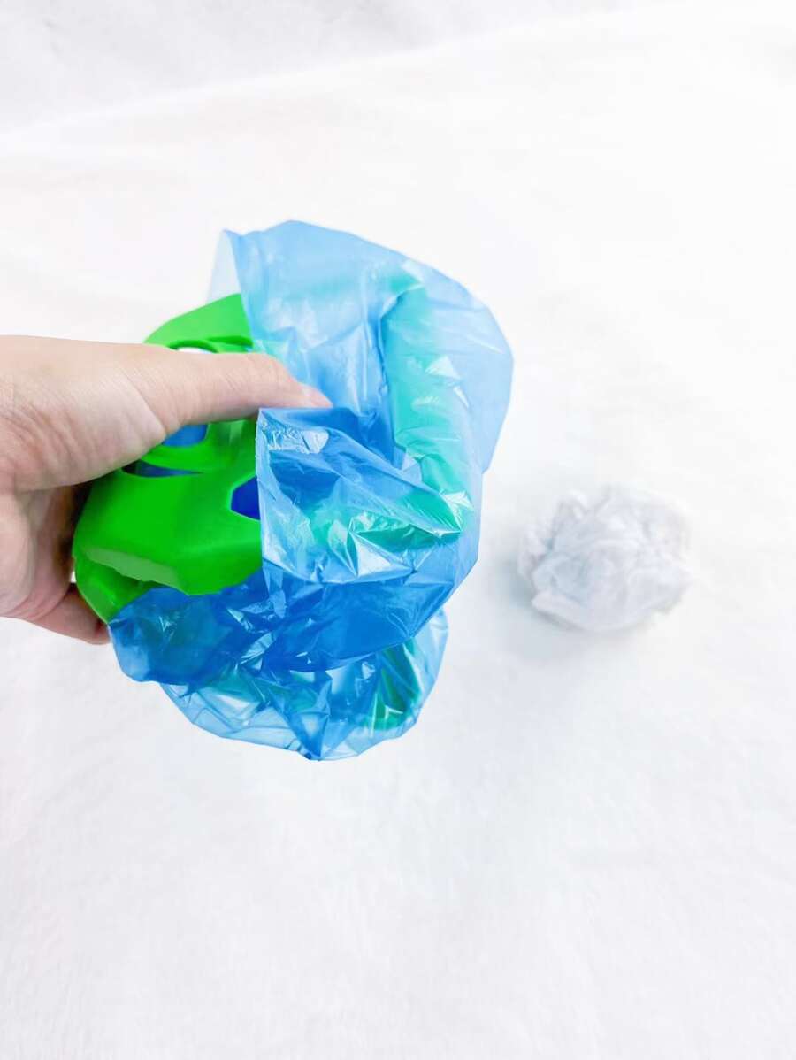 1入組便攜寵物拾便器和1卷便便袋 - 綠色 - 查看 1