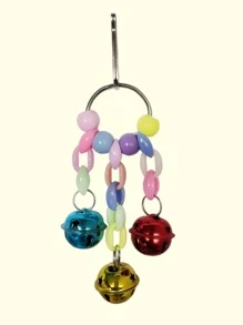 Bộ 10 chiếc chuông treo con vẹt & bộ đồ chơi bậc thang - Nhiều màu - Xem 4