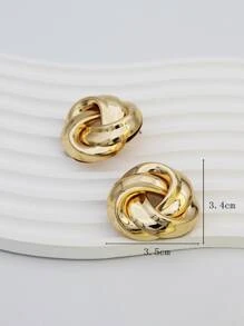 Bông tai stud - Vàng - Xem 4