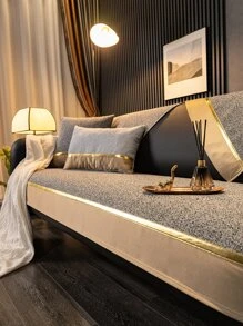 1pc Luxury All Season European Style Anti-Slip Sofa Cushion - Multicolor - View 1