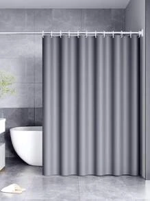 1 Rèm tắm chống thấm nước, Rèm tắm dùng một lần bằng PEVA hiện đại dùng để trang trí phòng tắm - Bạc - Xem 1