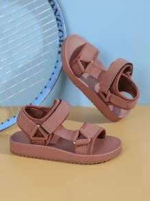 男孩極簡魔術貼運動涼鞋時尚戶外運動涼鞋 - 棕色 - 查看 2