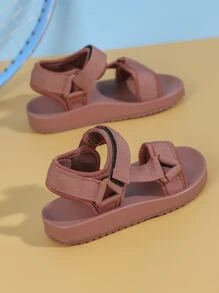 男孩極簡魔術貼運動涼鞋時尚戶外運動涼鞋 - 棕色 - 查看 5