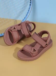 男孩極簡魔術貼運動涼鞋時尚戶外運動涼鞋 - 棕色 - 查看 6