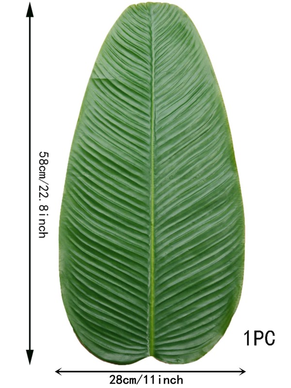 1pc Artificial Tropical Leaf, Simple Plastic Artificial Leaf For Indoor