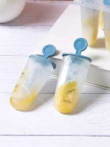 WORTHBUY 1pc PP Ice Pop Mold, Clear Multi-grid Reusable Popsicle Mold For Kitchen - Green - View 4