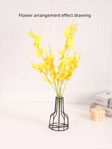 1 chiếc bình sắt, bình hoa rỗng màu đen hiện đại cho gia đình, trang trí nhà cửa, bình hoa, đồ trang trí trung tâm, trang trí bàn quà tặng sinh nhật tốt nghiệp E-I-D - màu đen - Xem 3