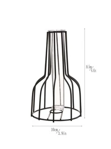 1 chiếc bình sắt, bình hoa rỗng màu đen hiện đại cho gia đình, trang trí nhà cửa, bình hoa, đồ trang trí trung tâm, trang trí bàn quà tặng sinh nhật tốt nghiệp E-I-D - màu đen - Xem 4