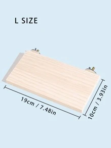 Đồ chơi chim đứng bằng gỗ 1 cái - Màu be - Xem 5