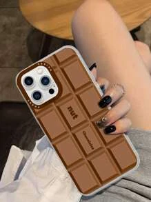 Caja del teléfono de Tpu con pintura de chocolate compatible con iPhone - Multicolor - Ver 2