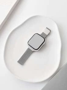 1x Dây đeo bằng thép không gỉ từ tính Tương thích với Apple Watch - Bạc - Xem 4