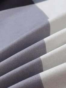 Plaid Pattern Duvet Cover Set Without Filler, Modern Bedding For Bedroom - Multicolor - View 3