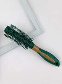 1pc Roller Hair Brush For Blow Drying, Perfect To Style And Add Volume To Any Short Hair Style, Lightweight Round Hair Brush For Precise Styling And Manageable Hair, Hair Comb, For Blow-Drying All Hair Types, For Women Men - Green - View 1