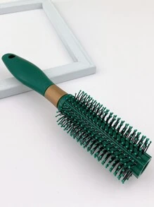 1pc Roller Hair Brush For Blow Drying, Perfect To Style And Add Volume To Any Short Hair Style, Lightweight Round Hair Brush For Precise Styling And Manageable Hair, Hair Comb, For Blow-Drying All Hair Types, For Women Men - Green - View 2