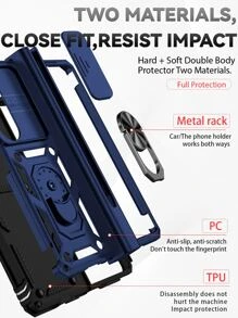 适用于男士手机壳，适用于 16男士款，男士磁吸式手机壳带指环支架，国际版，非国内版 - 藍色 - 查看 6
